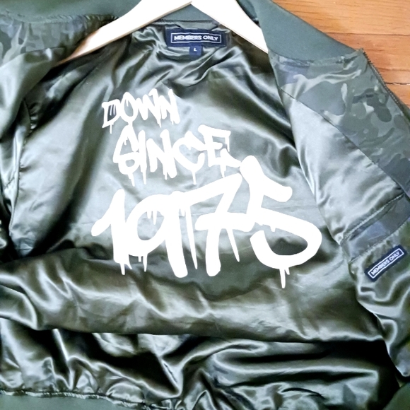 Mens Members Only Bomber Jacket - Picture 4 of 5